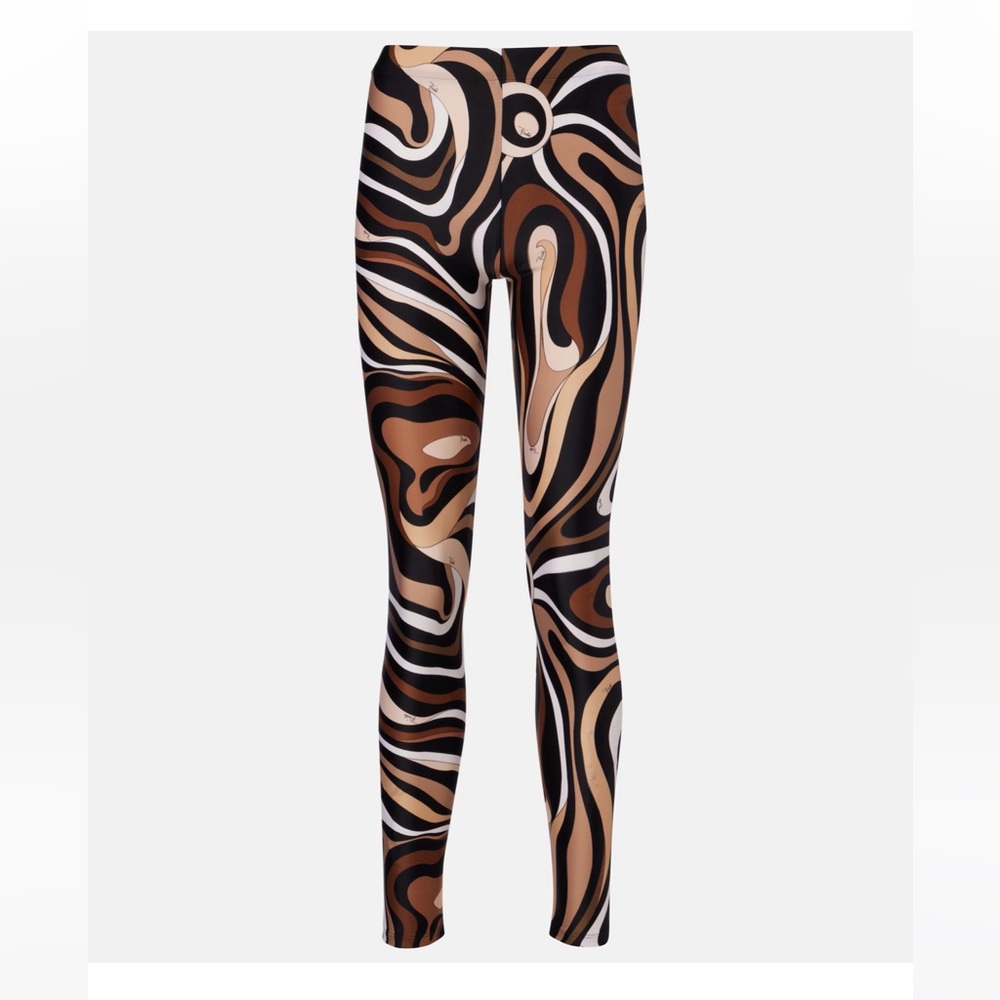Emilio Pucci Vibrant Swirl Leggings